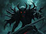 draw custom dark berserk style art in high quality