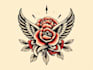 create american traditional tattoo style design