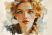 paint digital and watercolor portraits