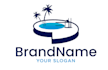 design awesome pool and spa logo with free source file