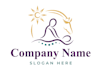design modern unique massage therapy logo