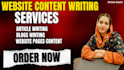 be web content ai writer copy writer and do SEO article blog writing