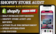review and audit your shopify store cro conversion rate optimization