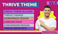 design a professional website using thrive architect and thrive theme builder