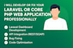 build a laravel API with database design and documentation