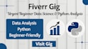 do urgent beginner data science services and fast python analysis