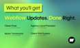 make updates, fixes, and improvements to your webflow website
