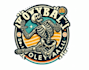 make sports custom skeleton championship volleyball logo
