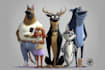 draw custom animal cartoon illustration