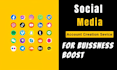 create and setup your profiles on social media, and authority website