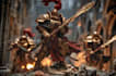 made a warhammer 40k character from your imagination