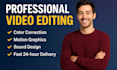 do professional video editing in 24 hours cinematically in all platforms