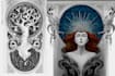 create illustrations in art nouveau style