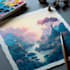 do fantasy landscapes and scenery art
