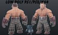 3d model, rig, and animate ps1, ps2, psx and n64 style low poly character