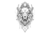 create unique custom geometric tattoo design