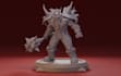 do 3d halloween model, 3d character stl, 3d orc warlord, skull model stl design