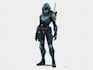 sci fi character illustration or sci fi character