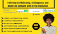 migrate mailchimp, getresponse, mailerlite contacts with brevo integration