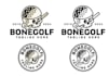give creative skull logo design with new concepts