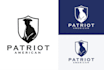 make modern patriotic logo