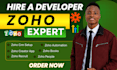 setup zoho one, zoho crm, creator, books, people, zapier ai automation, make com