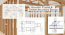 do wooden frame, trusses plan, framing plan and timber structure
