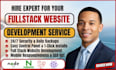 do full stack website development, front end backend full stack developer