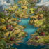 draw beautiful map in vector illustration