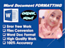 type, format, design microsoft word document, edit ms word