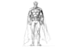 superhero sketch portrait and illustrations
