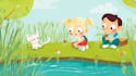 create custom childrens book illustration and book layout