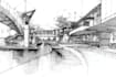 draw architecture and urban design sketches