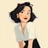 draw cute cartoon human character