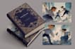 design an eye catching book cover with back and spine