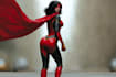 create epic superhero character art in comic or realistic