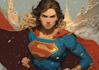 create an epic superhero character art in comic or realistic