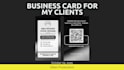 do a professional business card with review qr code