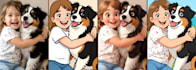 create 3 unique ai cartoon portraits from your photo