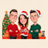 draw christmas cartoon caricature