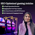 write SEO optimized igaming and entertainment articles