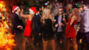 make a spooky christmas party flyer with custom effects