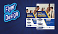 do creative flyer design one pager print ready