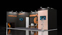 design professional 3d exhibition stall and trade show booth