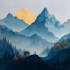 draw a watercolor landscape illustration