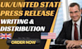 do UK press release, USA writing and distribution press release