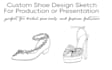 custom shoe designs sketch