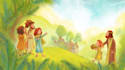 draw soft and realistic bible themed childrens book illustrations