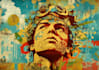 make detailed multi layer stencil design for wall art