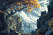 do fantasy landscapes and scenery art